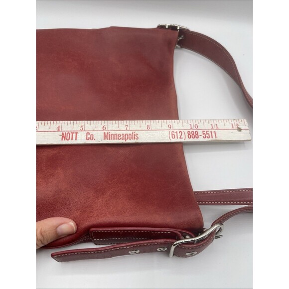 Coach Vintage Y2K Red Leather Duffle Sac Bucket Shoulder Bag [9186]